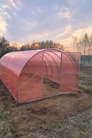 Szklarnia 3x12m Zielarnia Pro z profilu 40x20mm i poliwęglanu Zbiory+ 6mm z montażem